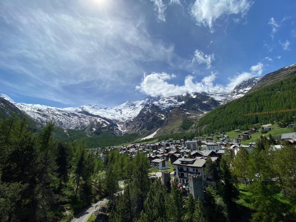 Ferienwohnung Chalet Tannegg Saas-Fee Exterior foto