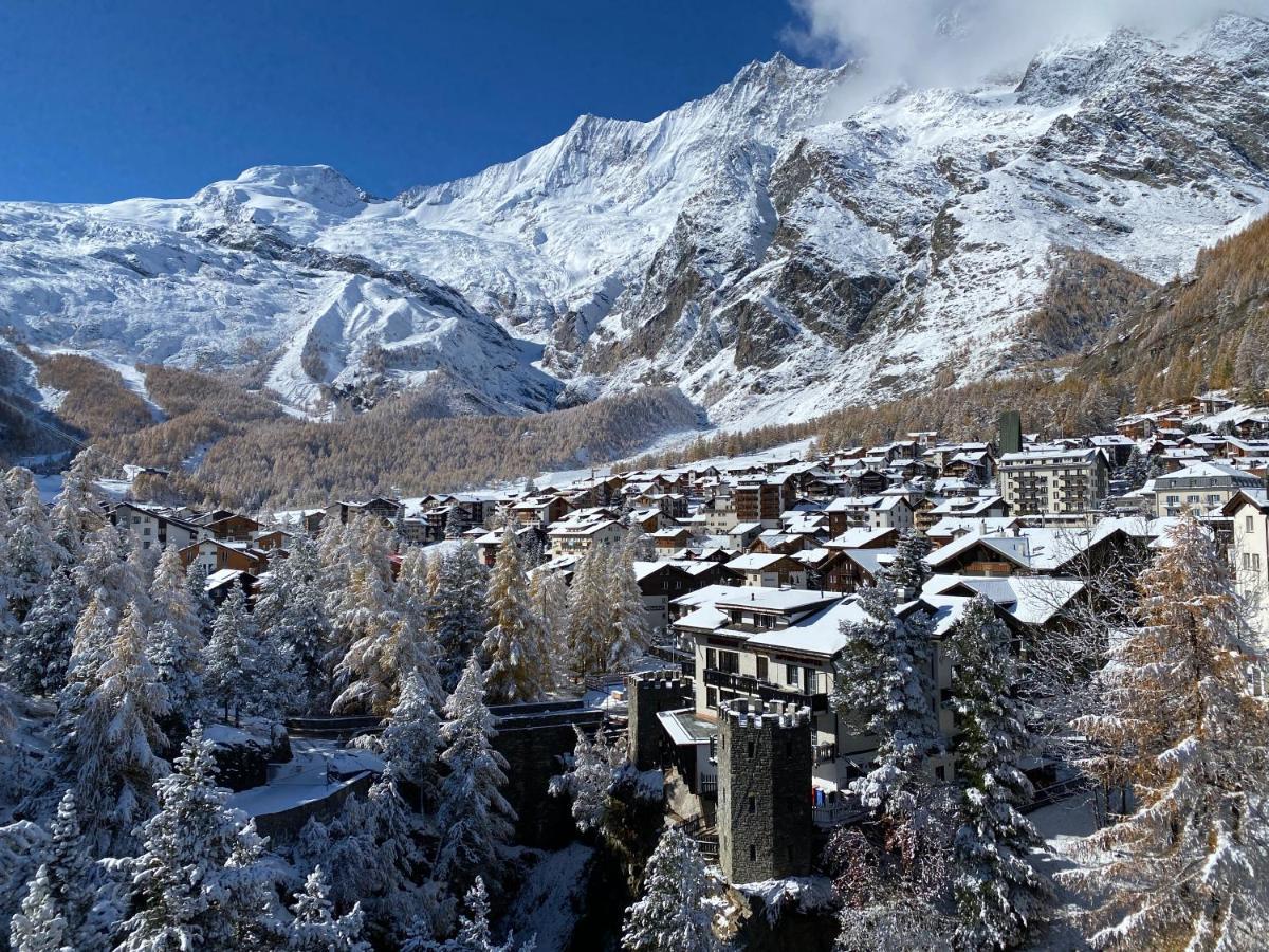 Ferienwohnung Chalet Tannegg Saas-Fee Exterior foto