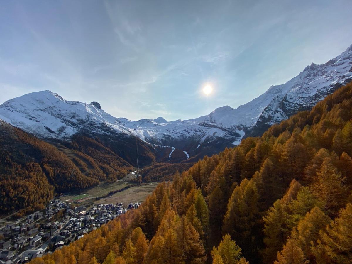 Ferienwohnung Chalet Tannegg Saas-Fee Exterior foto