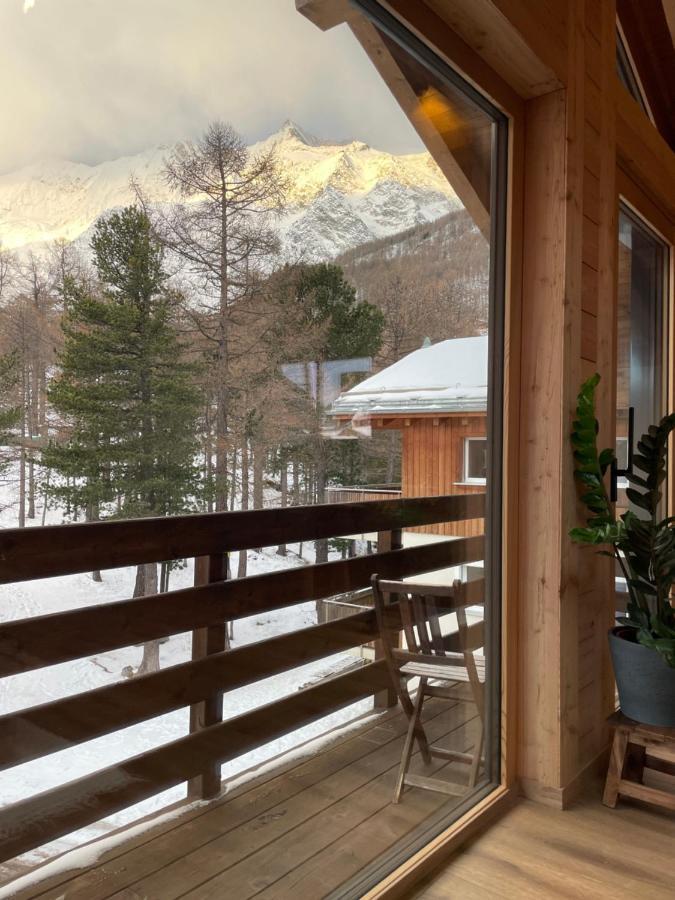 Ferienwohnung Chalet Tannegg Saas-Fee Exterior foto