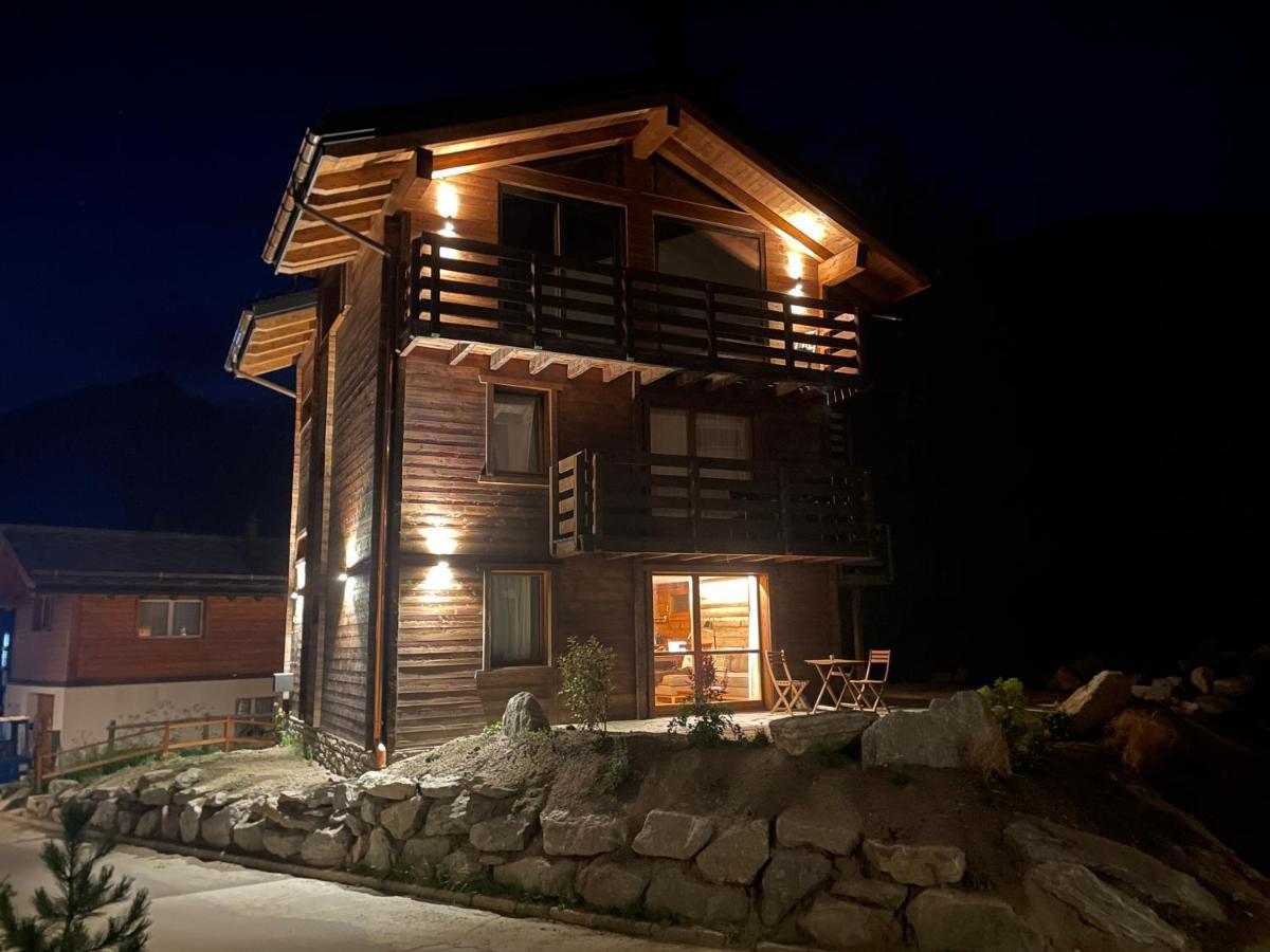 Ferienwohnung Chalet Tannegg Saas-Fee Exterior foto