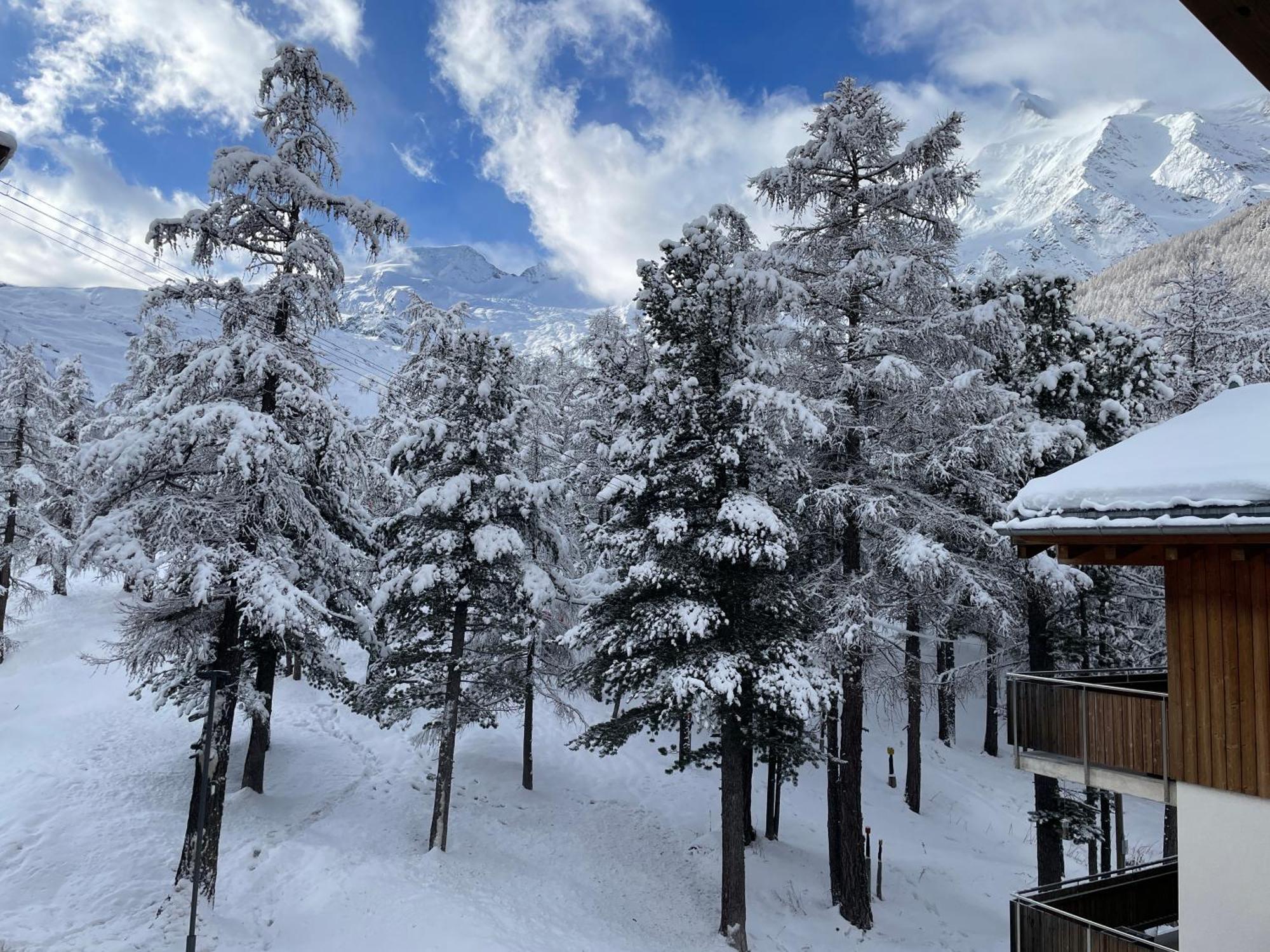 Ferienwohnung Chalet Tannegg Saas-Fee Exterior foto